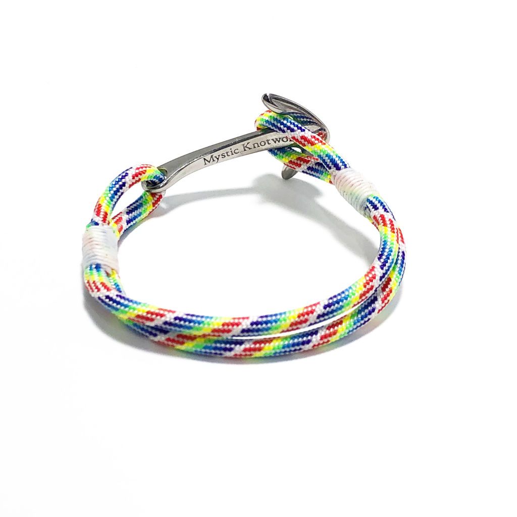 How to make Rainbow Stripe Friendship Bracelets  YouTube