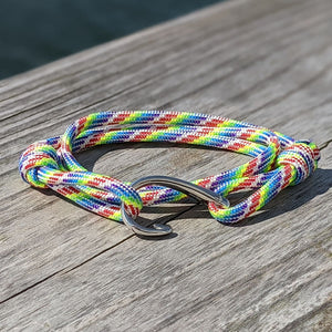 Adjustable Fish Hook Wrap Rainbow 137 Bracelets Mystic Knotwork 