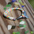 Nautical Knot Rainbow Nautical Whale Tail Bracelet Stainless Steel 137 handmade at Mystic Knotwork