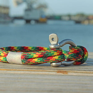 Rasta Nautical Shackle Bracelet 191 Mystic Knotwork 