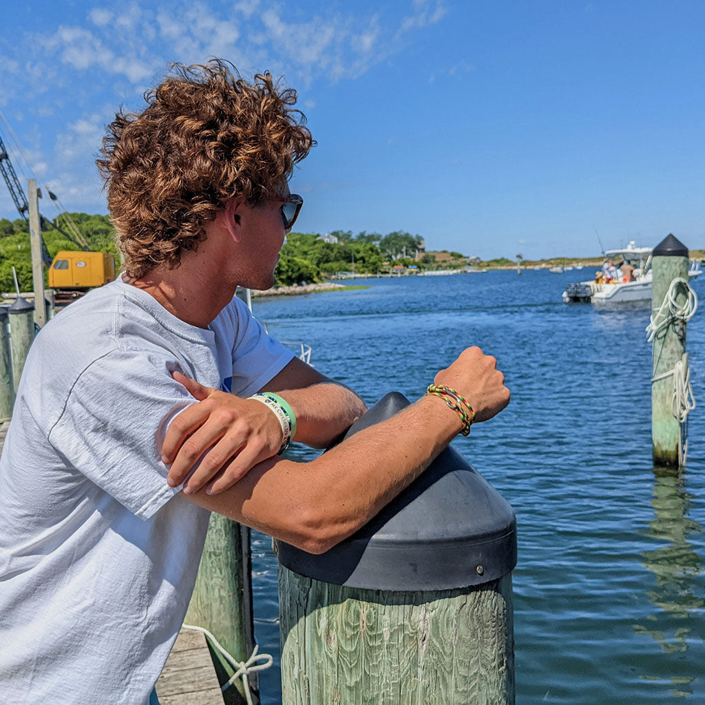 Adjustable Fish Hook Wrap Rasta 191 Bracelets Mystic Knotwork 