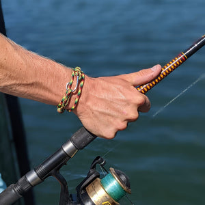 Adjustable Fish Hook Wrap Rasta 191 Bracelets Mystic Knotwork 