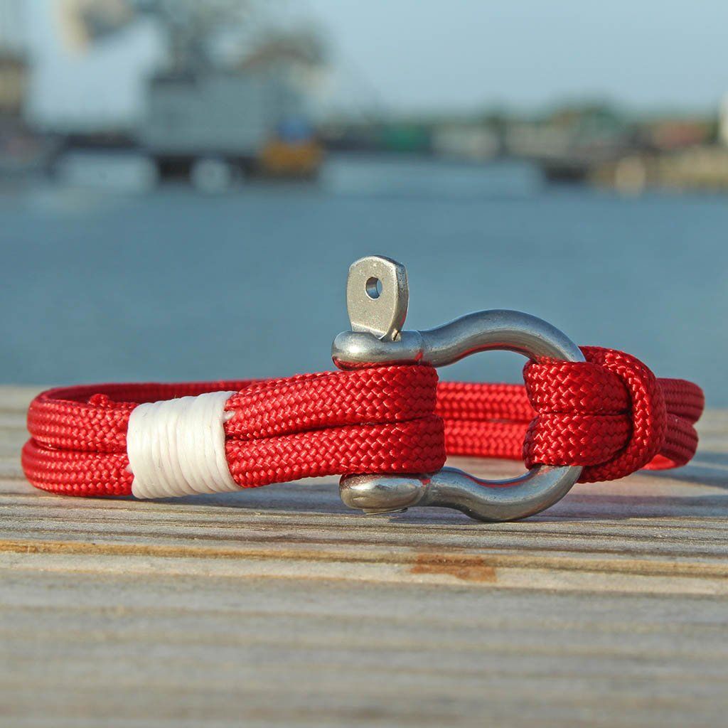 Red Nautical Shackle Bracelet 028 Mystic Knotwork 