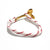Red Stripe Nautical Whale Tail Bracelet Brass 164 Mystic Knotwork 
