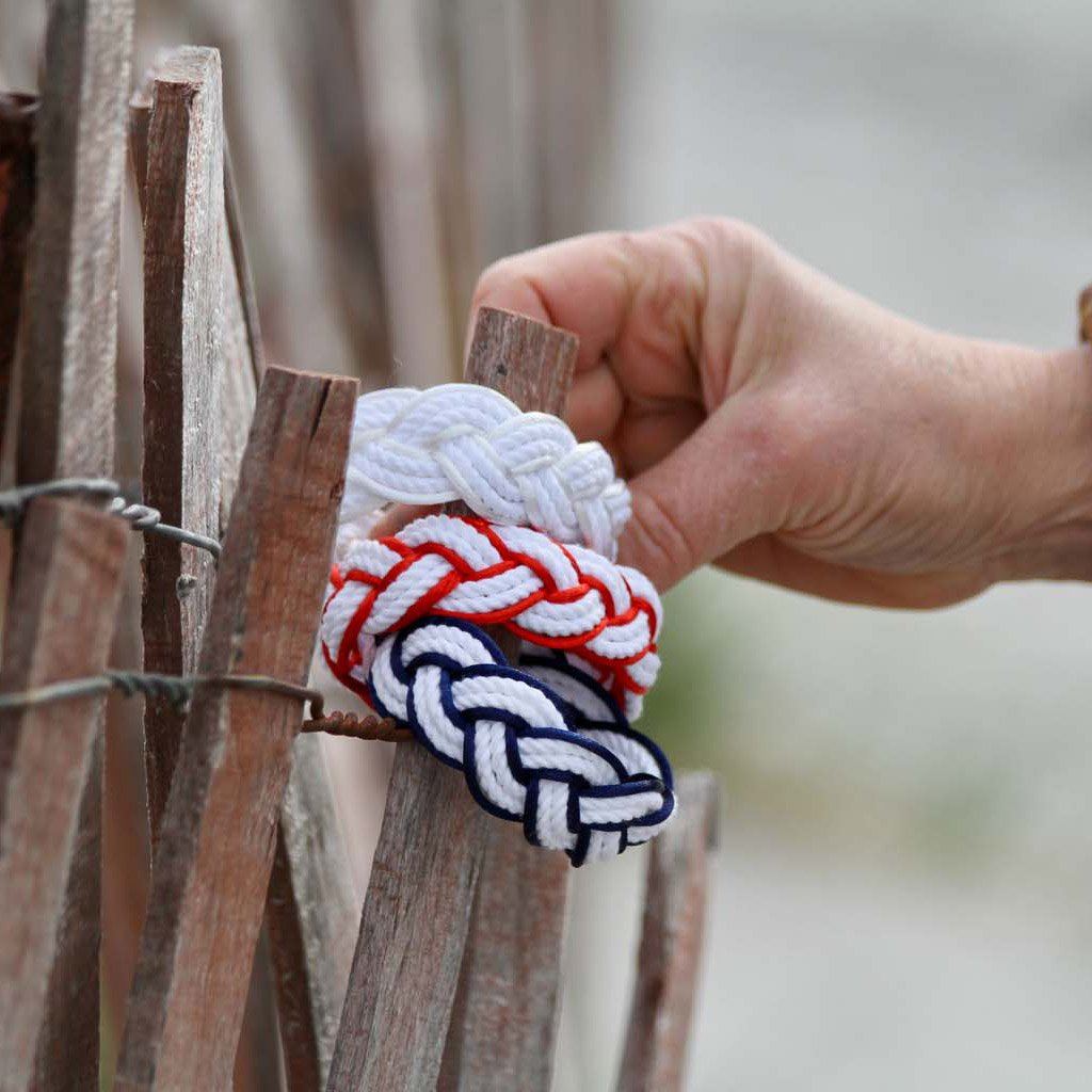 White Sailor Bracelet Satin Outline bracelet Mystic Knotwork 