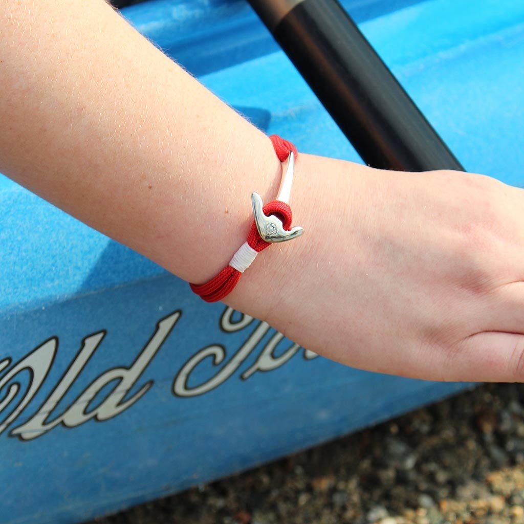 Red Nautical Anchor Bracelet Stainless Steel 028 Mystic Knotwork 