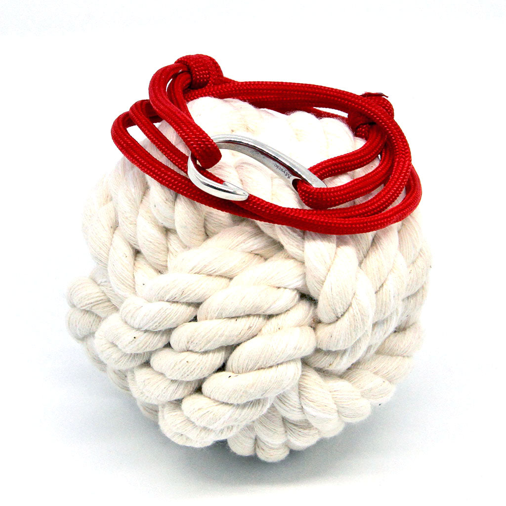 Adjustable Fish Hook Wrap Red 28 Bracelets Mystic Knotwork 