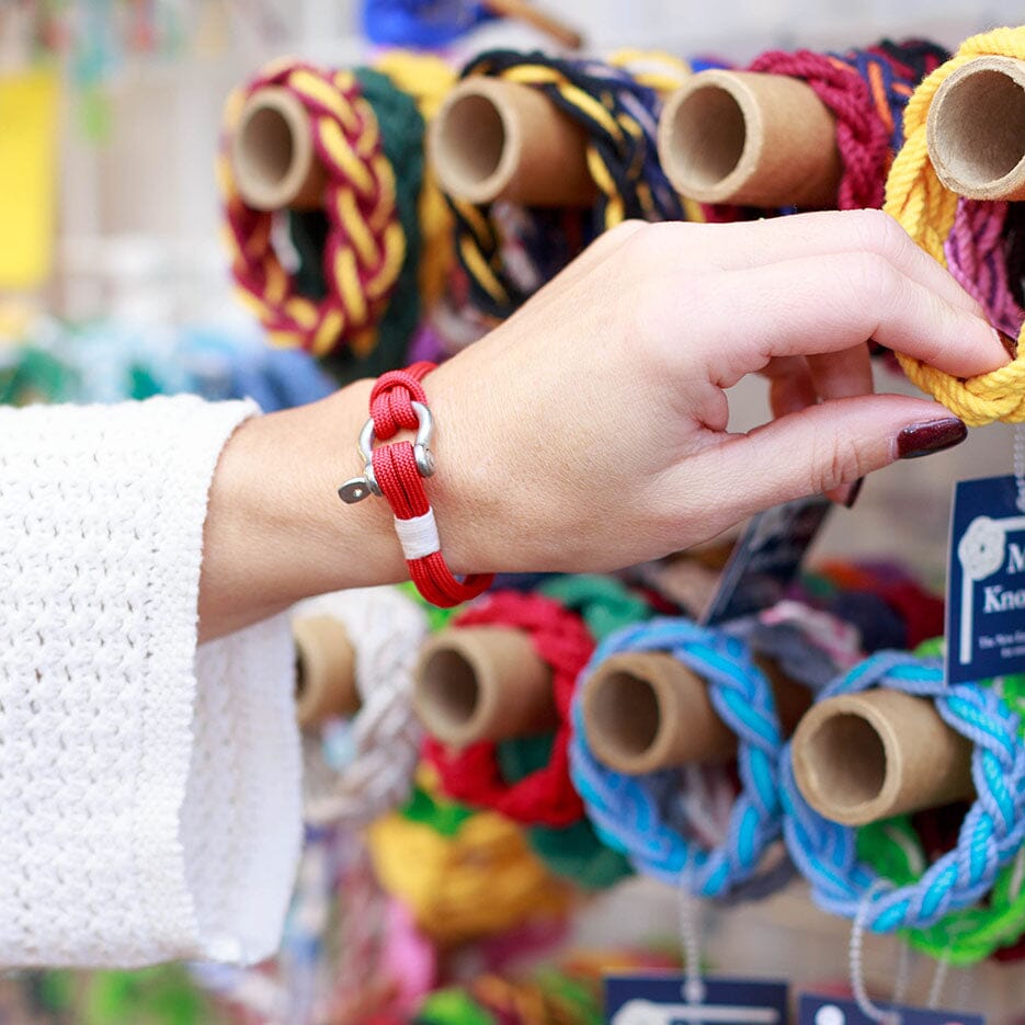 Red Nautical Shackle Bracelet 028 Mystic Knotwork 