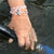 Red Stripe Adjustable Anchor Wrap Use as a Bracelet, Anklet, or Necklace 028 Mystic Knotwork 