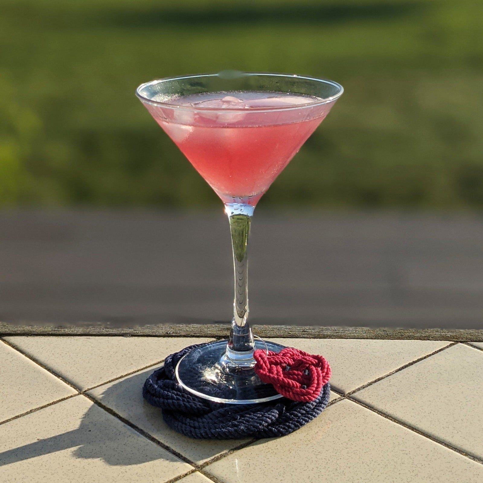 Sailor Knot Wine Charms, Nautical Colors kitchen Mysticknotwork.com 