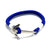 Nautical Anchor Bracelet Royal Blue handmade by Mystic Knotwork