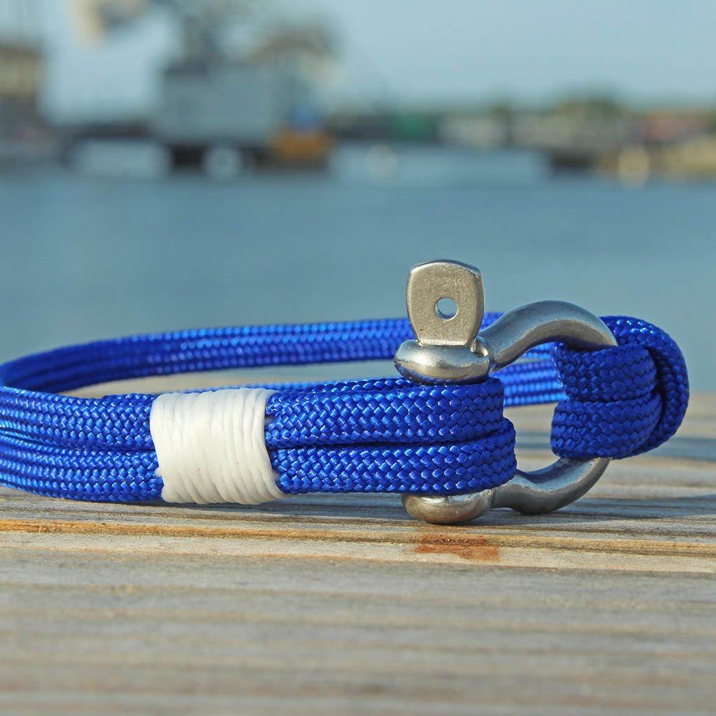 Royal Blue Nautical Shackle Bracelet 029 Mystic Knotwork 