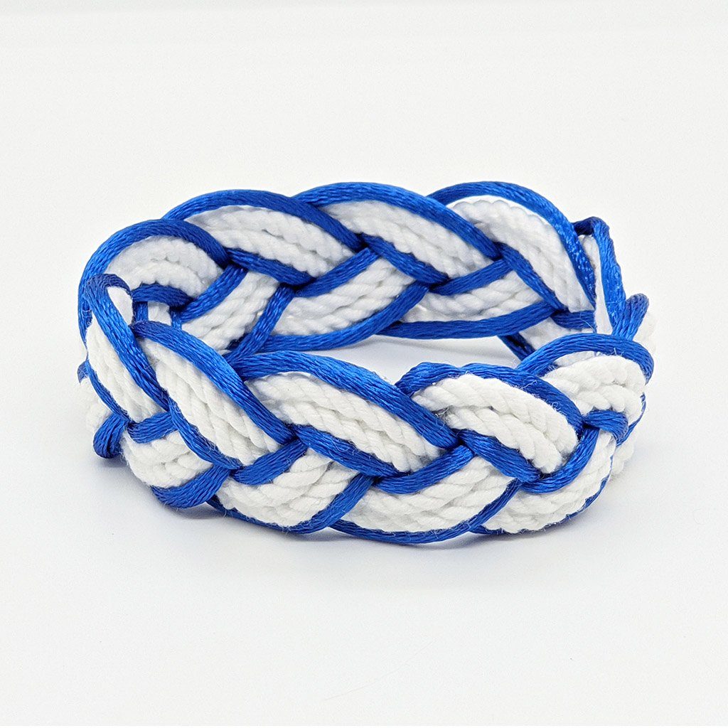 Royal Blue Sailor Bracelet Satin Outline bracelet Mystic Knotwork 
