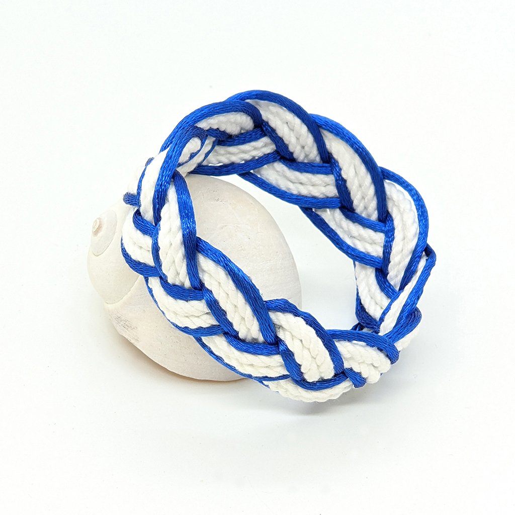Royal Blue Sailor Bracelet Satin Outline bracelet Mystic Knotwork 