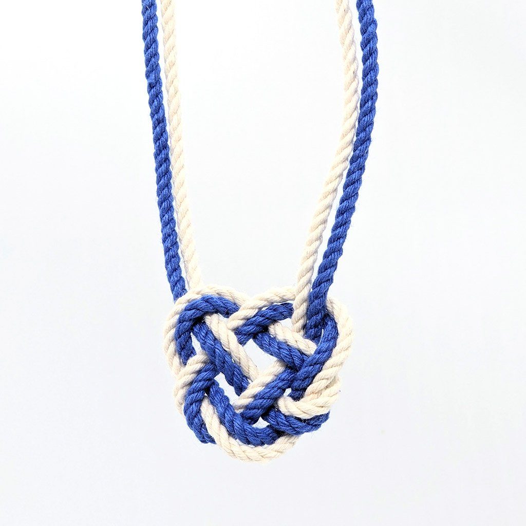 Celtic Heart Knot Necklace necklace Mysticknotwork.com Royal Blue 
