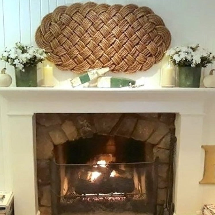 Large Nautical Rope Mat from natural Manila Rope 2275 home decoration Mysticknotwork.com 