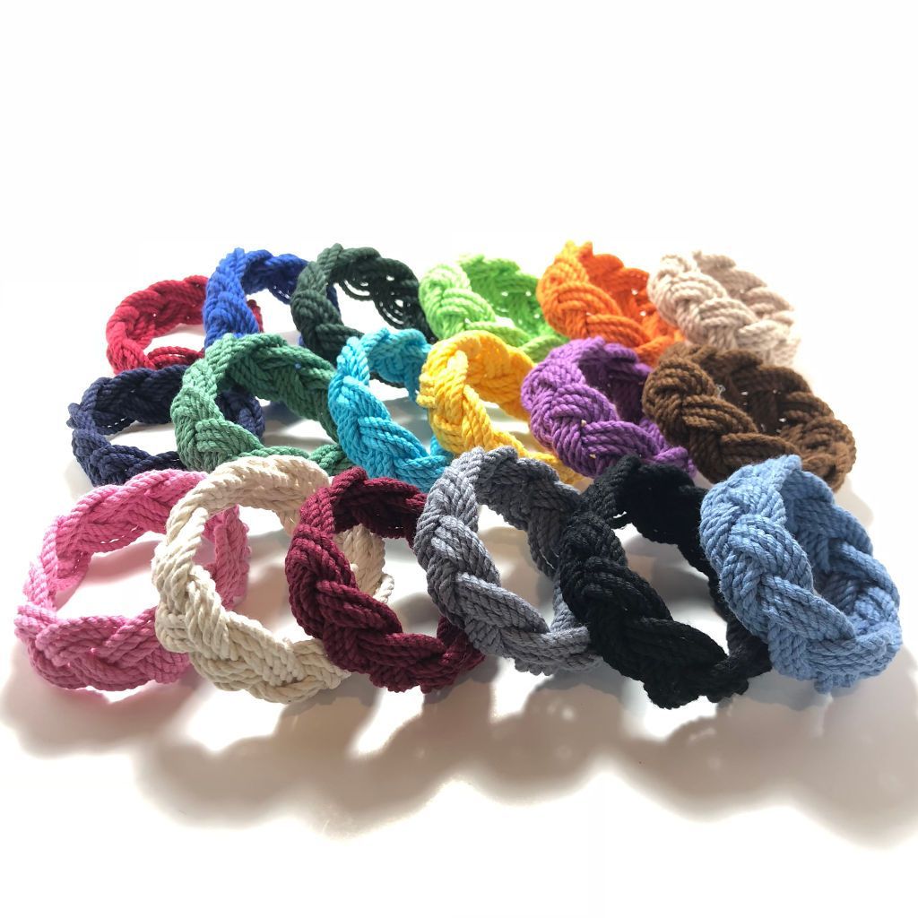 Nautical Knot Original Sailor Bracelet, 18 Color Custom Nautical Bracelet handmade at Mystic Knotwork
