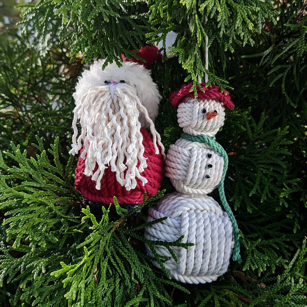 Nautical Santa Hand Woven Monkey Knots For Your Tree Mystic Knotwork