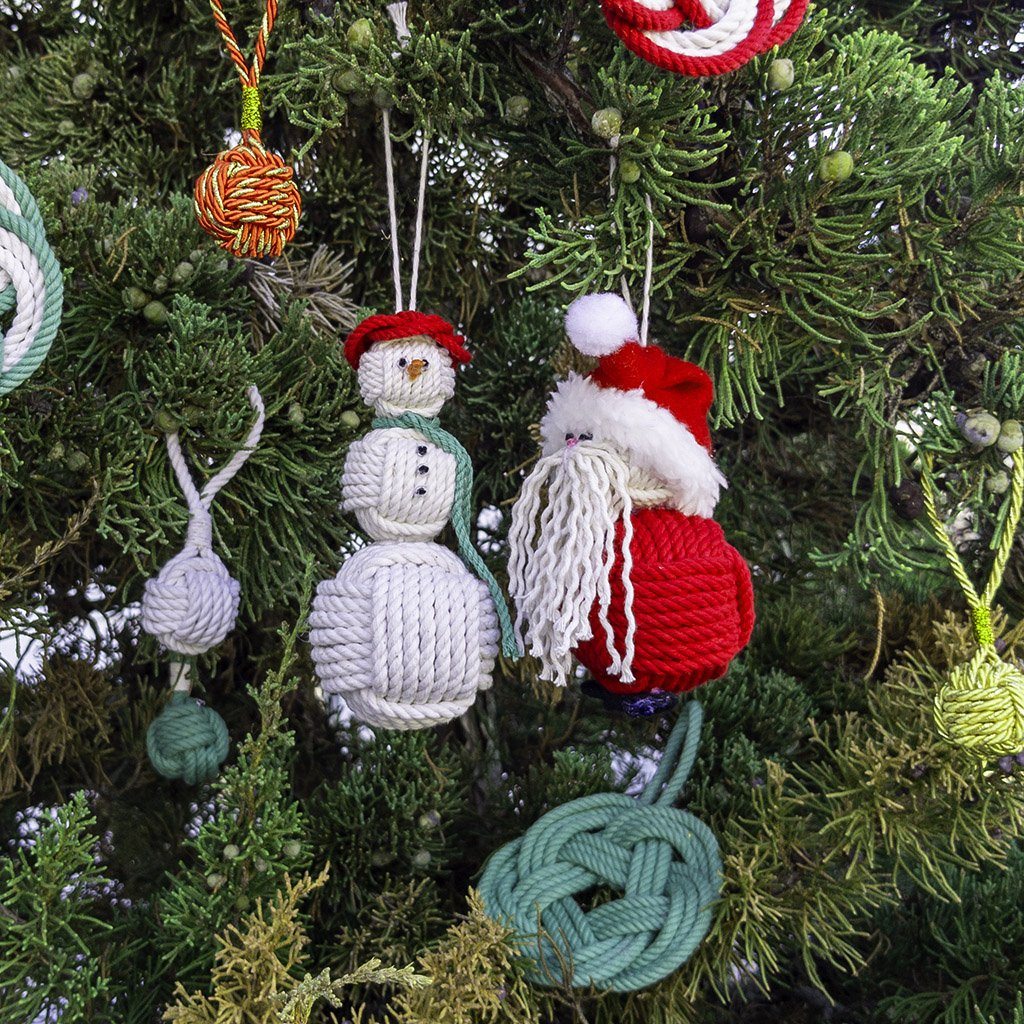 Nautical Santa Hand Woven Monkey Knots For Your Tree Mystic Knotwork