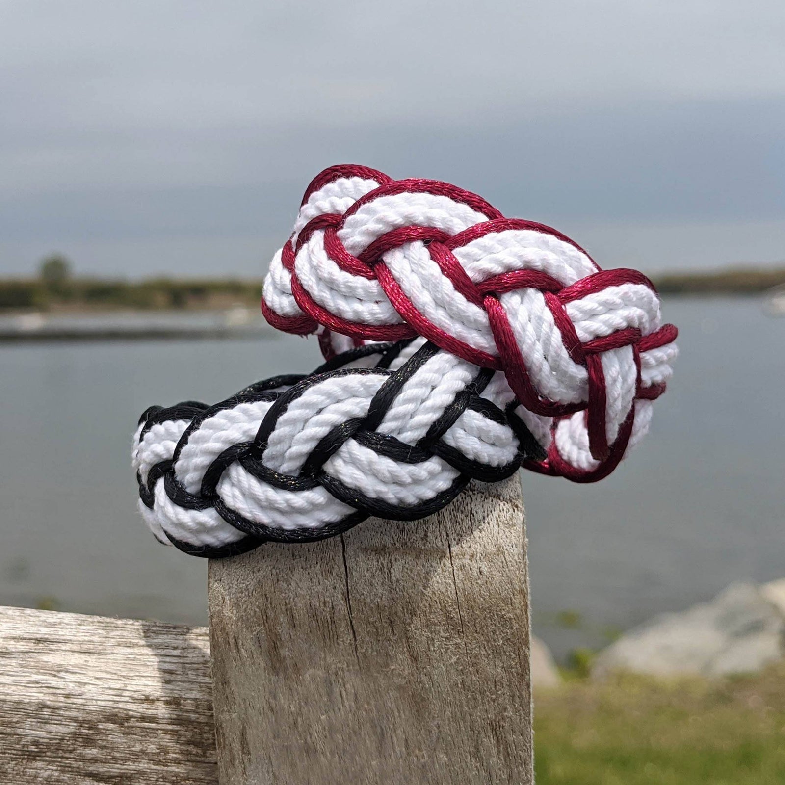 Black Sailor Bracelet Satin Outline Mystic Knotwork 