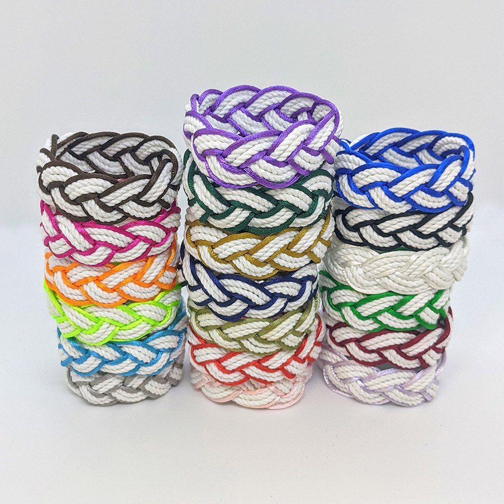 Sailor Bracelet Outlined in Satin - 19 Colors bracelet Mystic Knotwork 