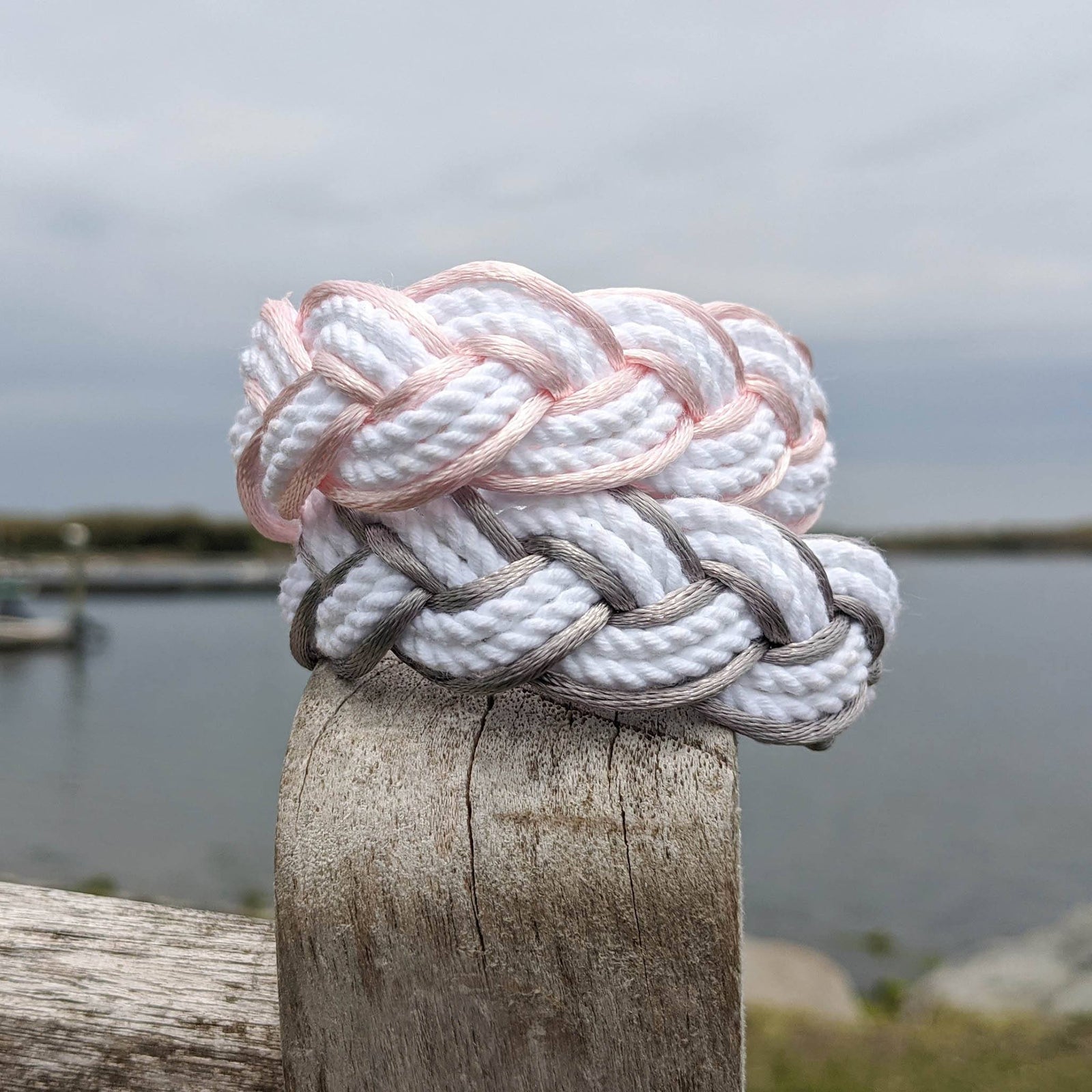 Light Pink Sailor Bracelet Satin Outline bracelet Mystic Knotwork 