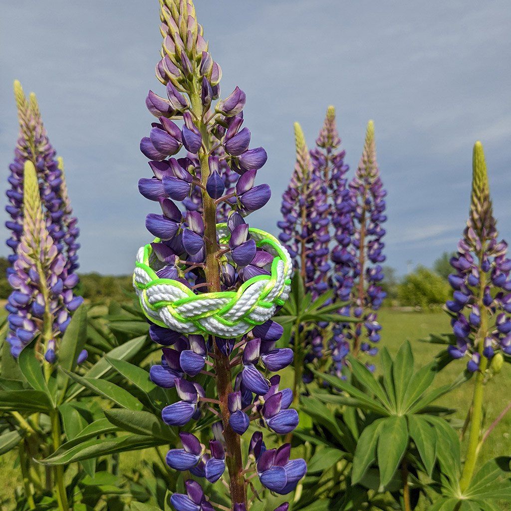 Lime Sailor Bracelet Satin Outline bracelet Mystic Knotwork 