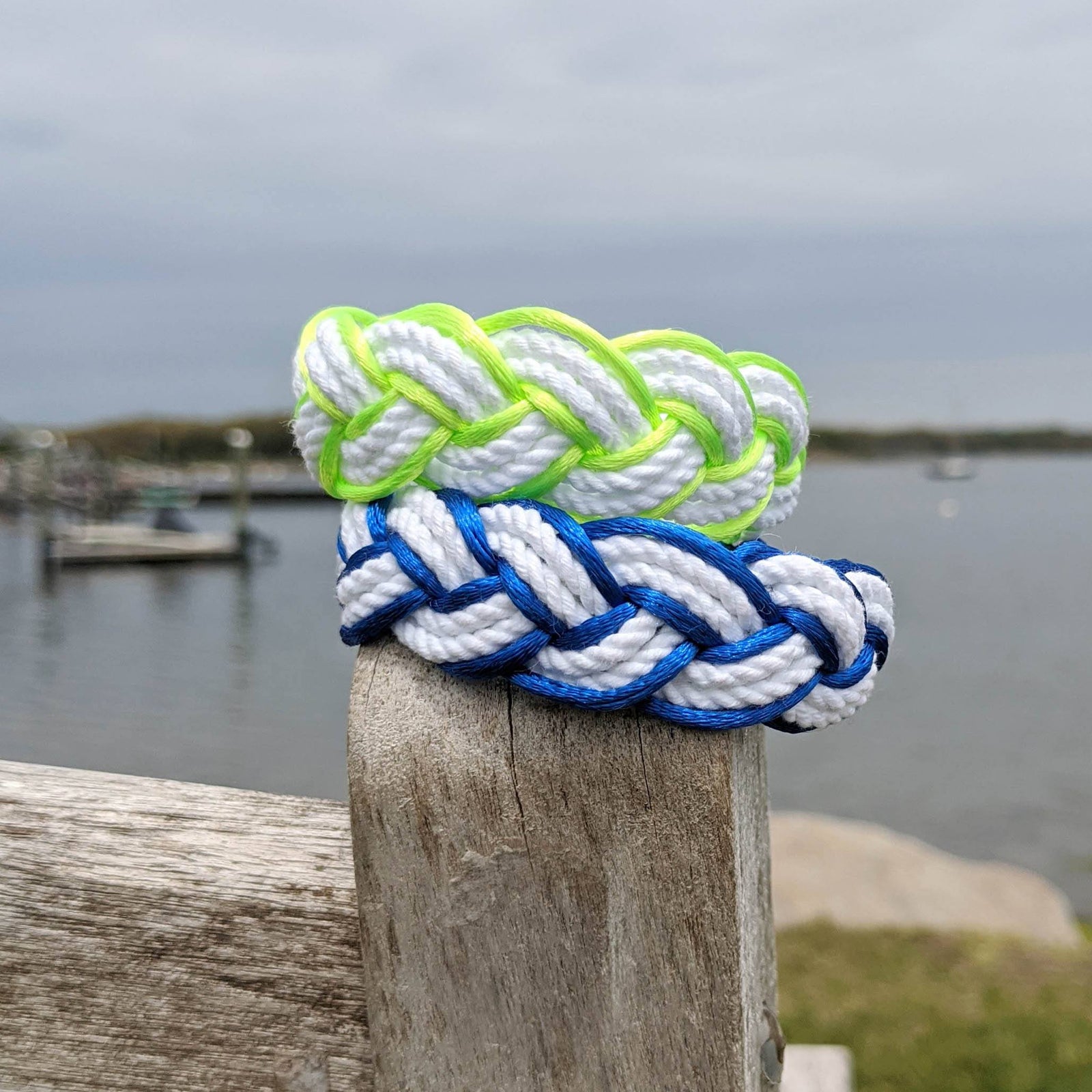Royal Blue Sailor Bracelet Satin Outline bracelet Mystic Knotwork 