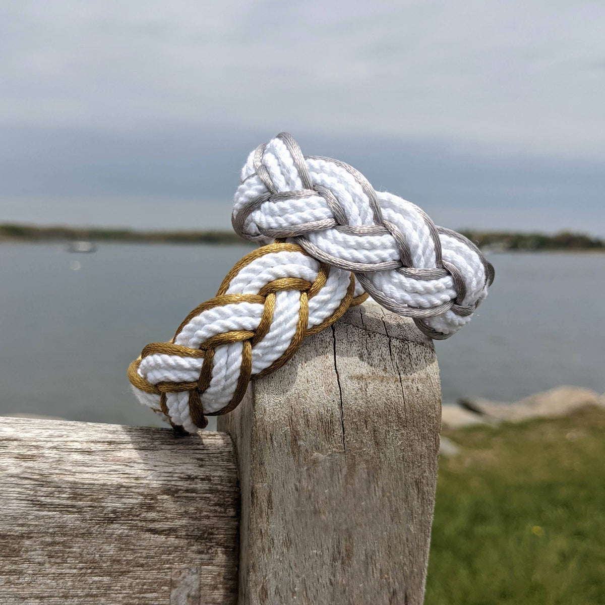 Gold Sailor Bracelet Satin Outline bracelet Mystic Knotwork 