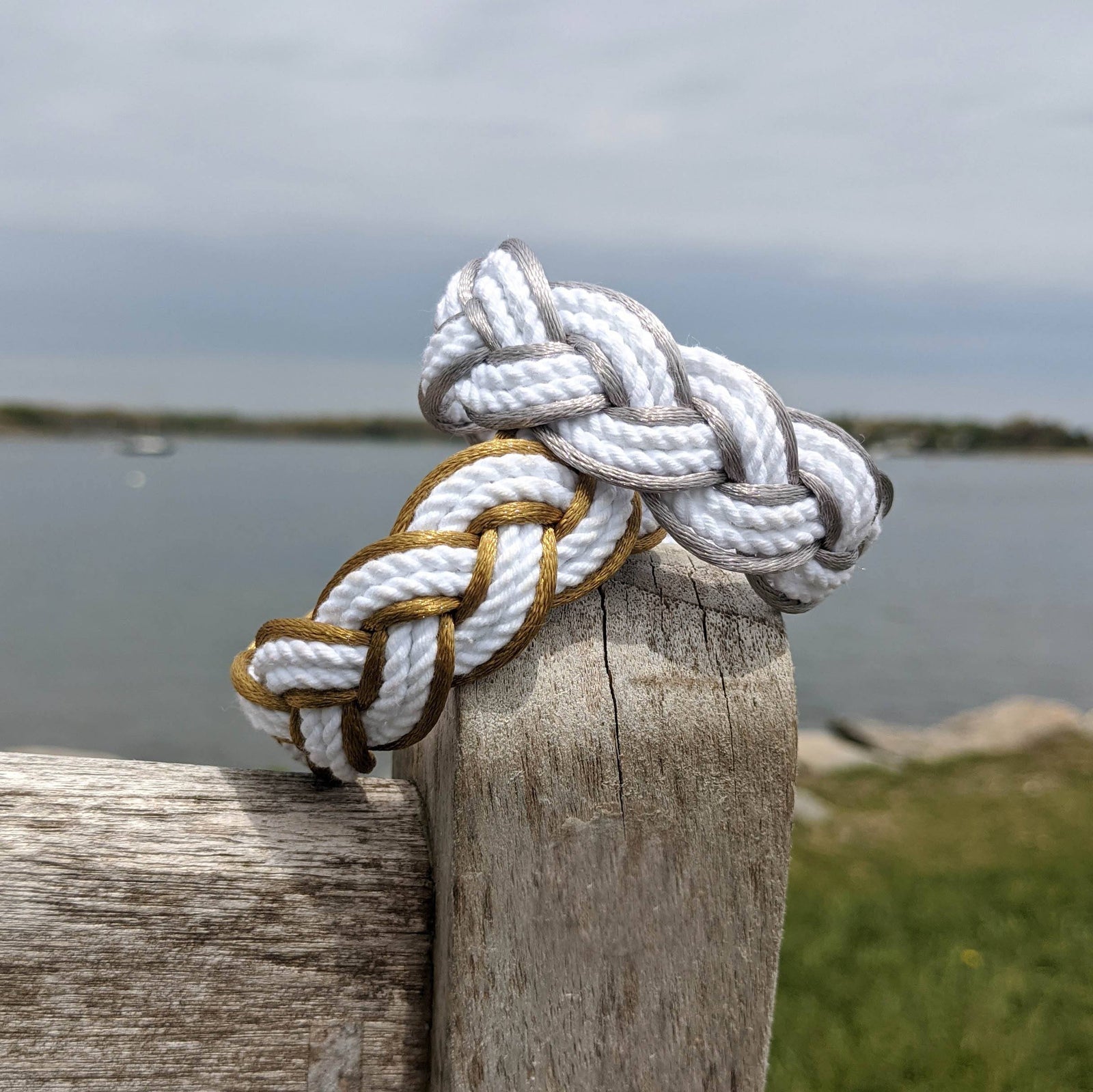 Gold Sailor Bracelet Satin Outline bracelet Mystic Knotwork 