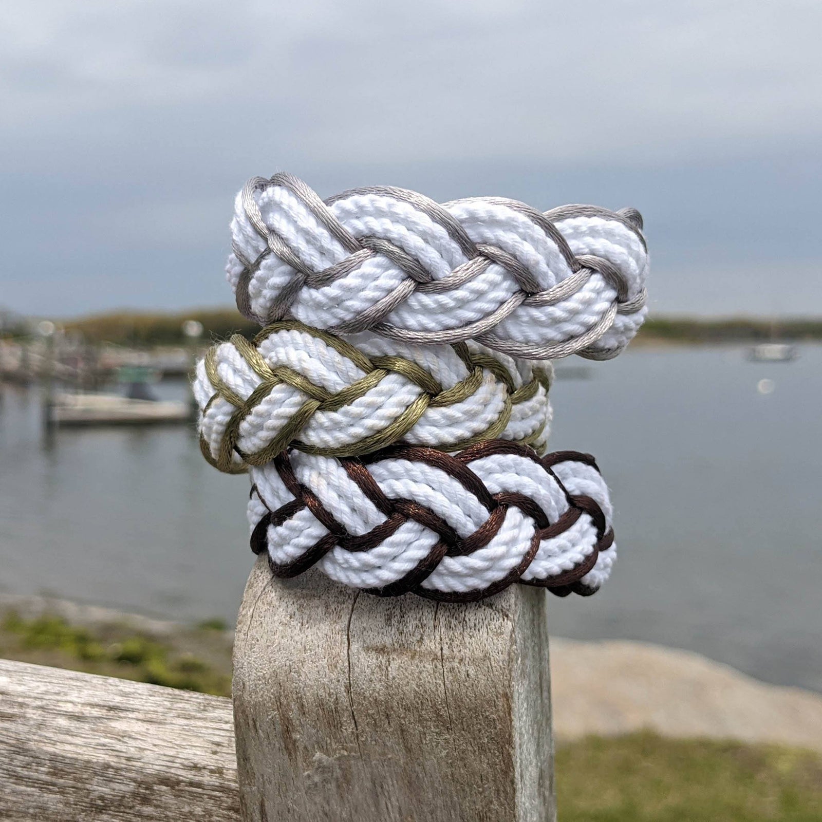 Brown Sailor Bracelet Satin Outline bracelet Mystic Knotwork 