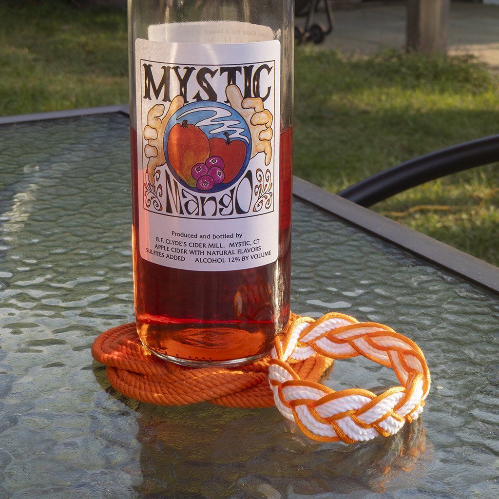 Orange Sailor Bracelet Satin Outline bracelet Mystic Knotwork 