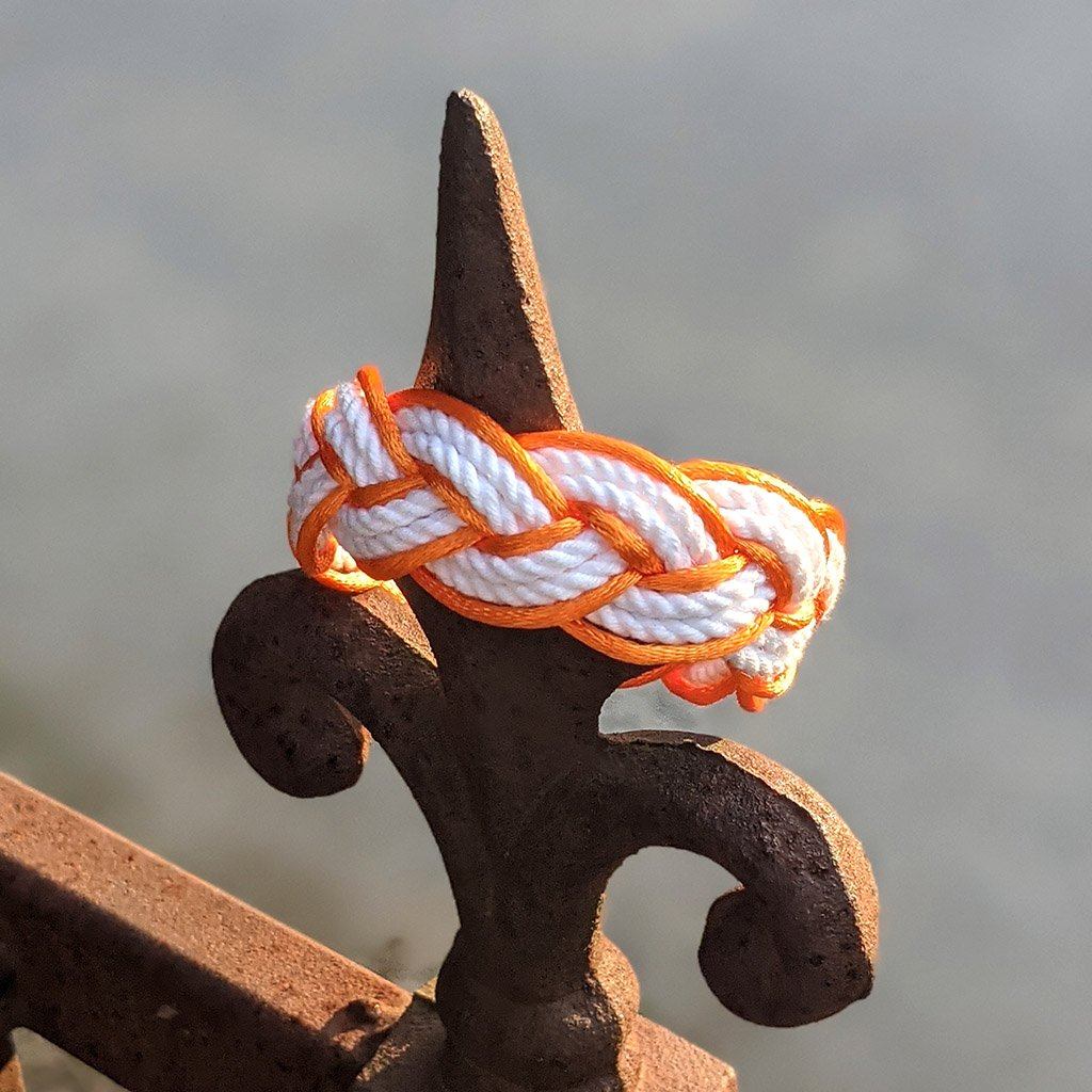 Orange Sailor Bracelet Satin Outline bracelet Mystic Knotwork 