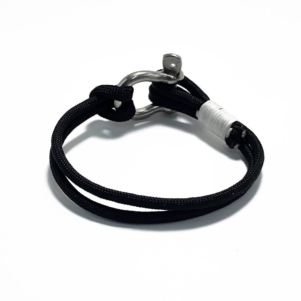 Black Nautical Shackle Bracelet 002 Mystic Knotwork 