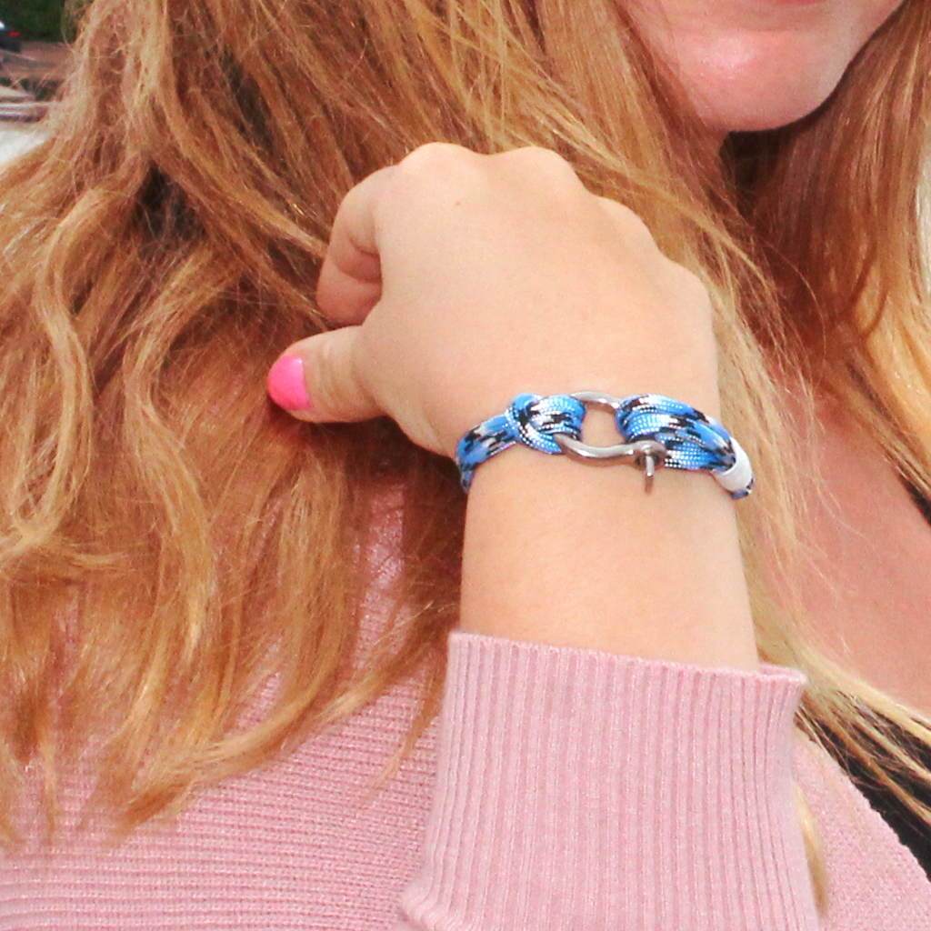 Blue Ice Nautical Shackle Bracelet 074 Mystic Knotwork 