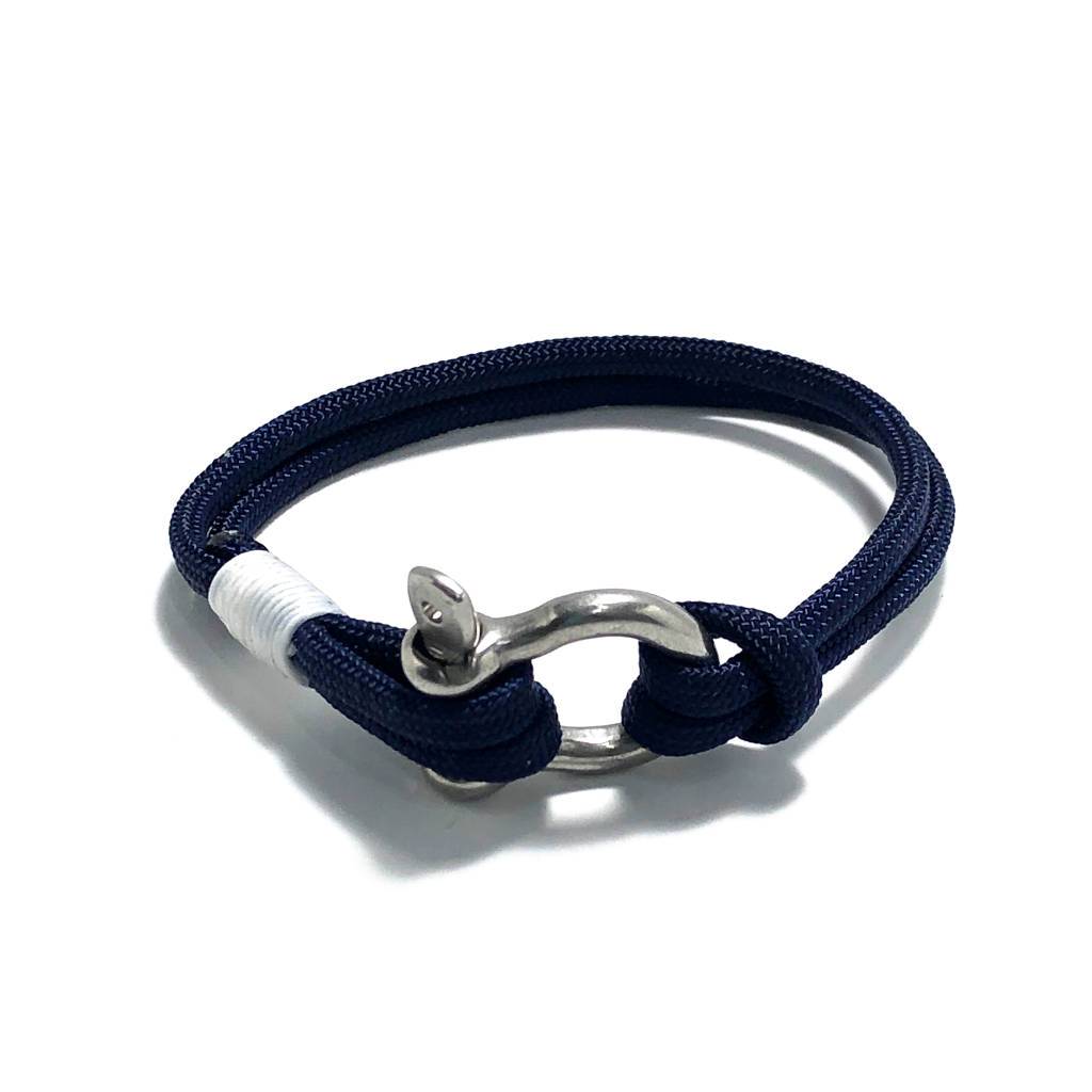 Navy Blue Nautical Shackle Bracelet 020 Mystic Knotwork 