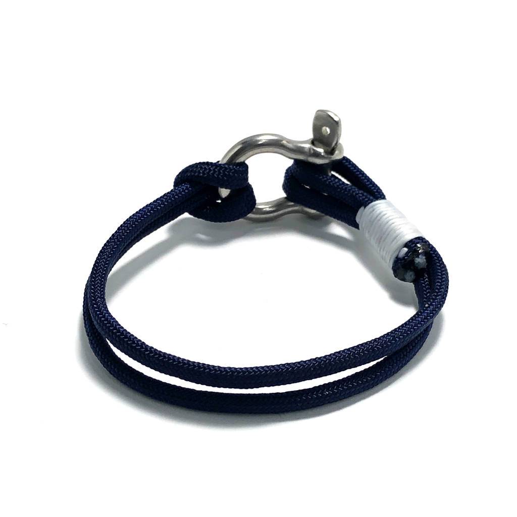 Navy Blue Nautical Shackle Bracelet 020 Mystic Knotwork 