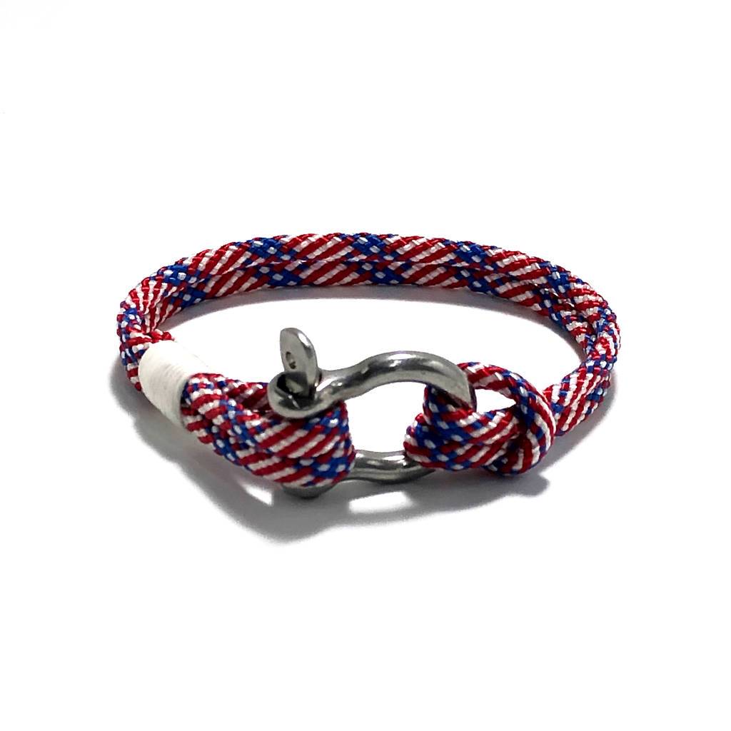 Nautical Patriotic Nautical Shackle Bracelet 187 handmade for $ 25.00