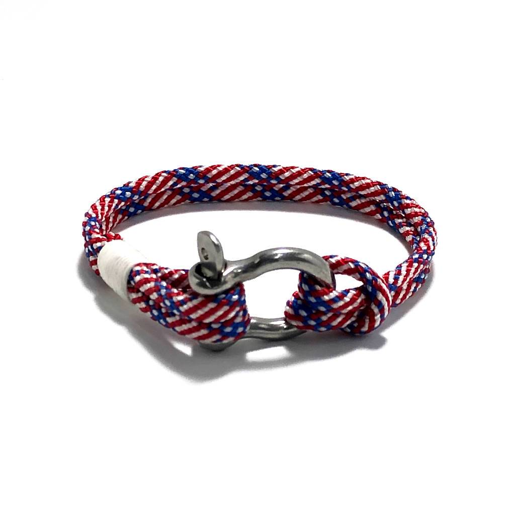 Patriotic Nautical Shackle Bracelet 187 Mystic Knotwork 
