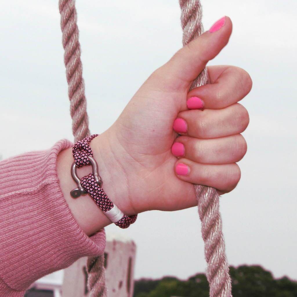 Pink Diamond Nautical Shackle Bracelet 326 Mystic Knotwork 