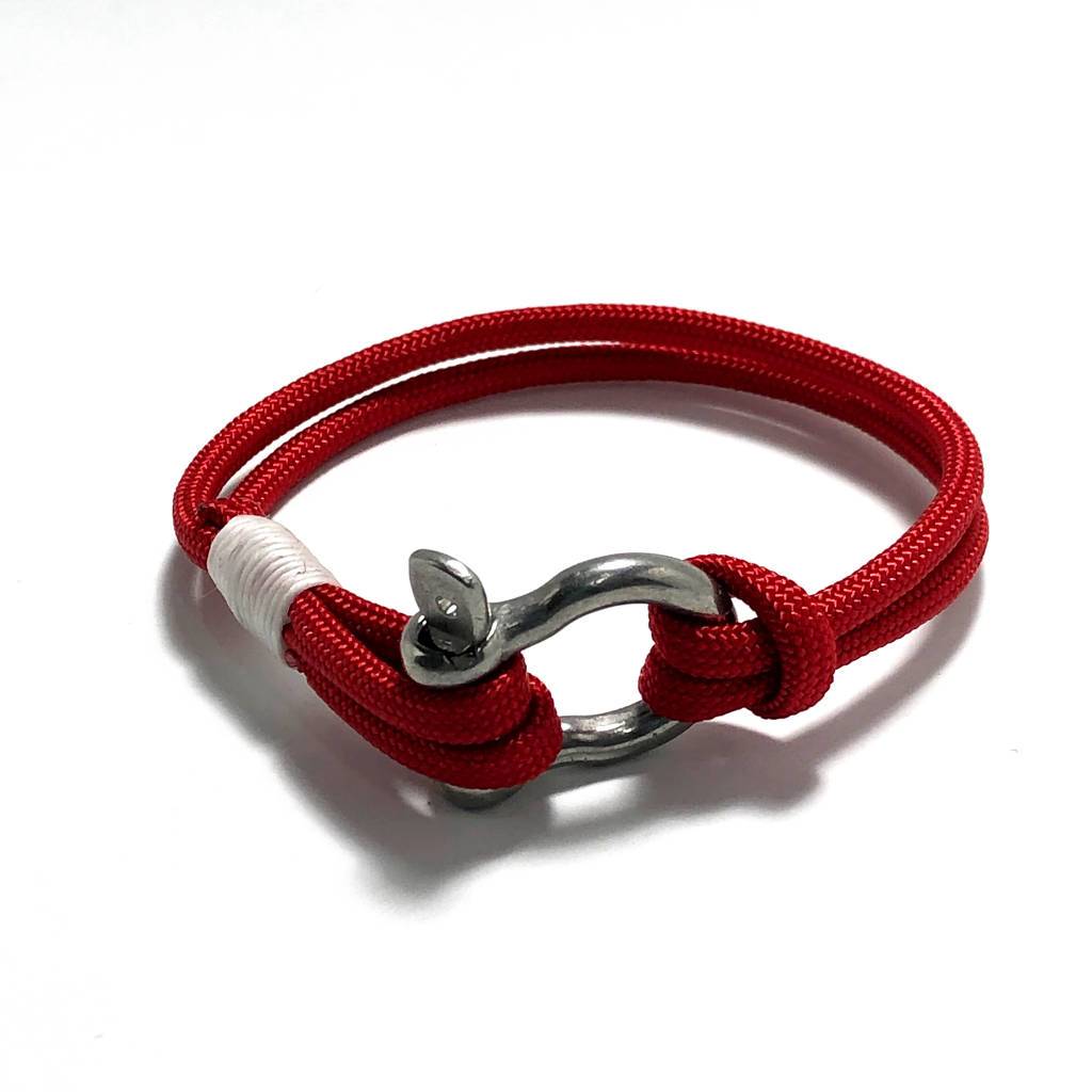 Red Nautical Shackle Bracelet 028 Mystic Knotwork 