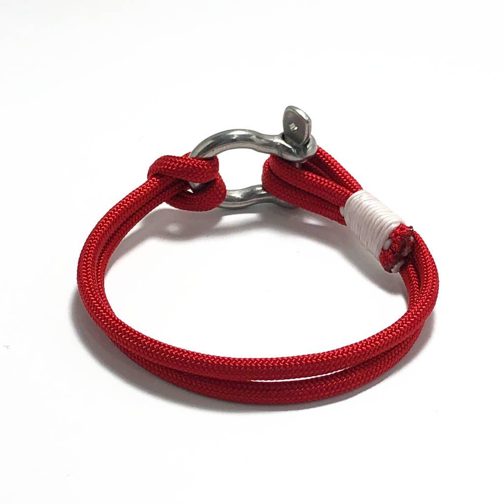 Red Nautical Shackle Bracelet 028 Mystic Knotwork 