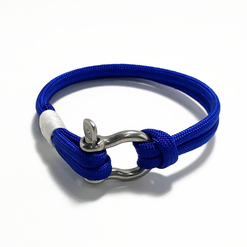 St Louis Blues Wire Charm Expandable Bangle Bracelet W/ Blue & 