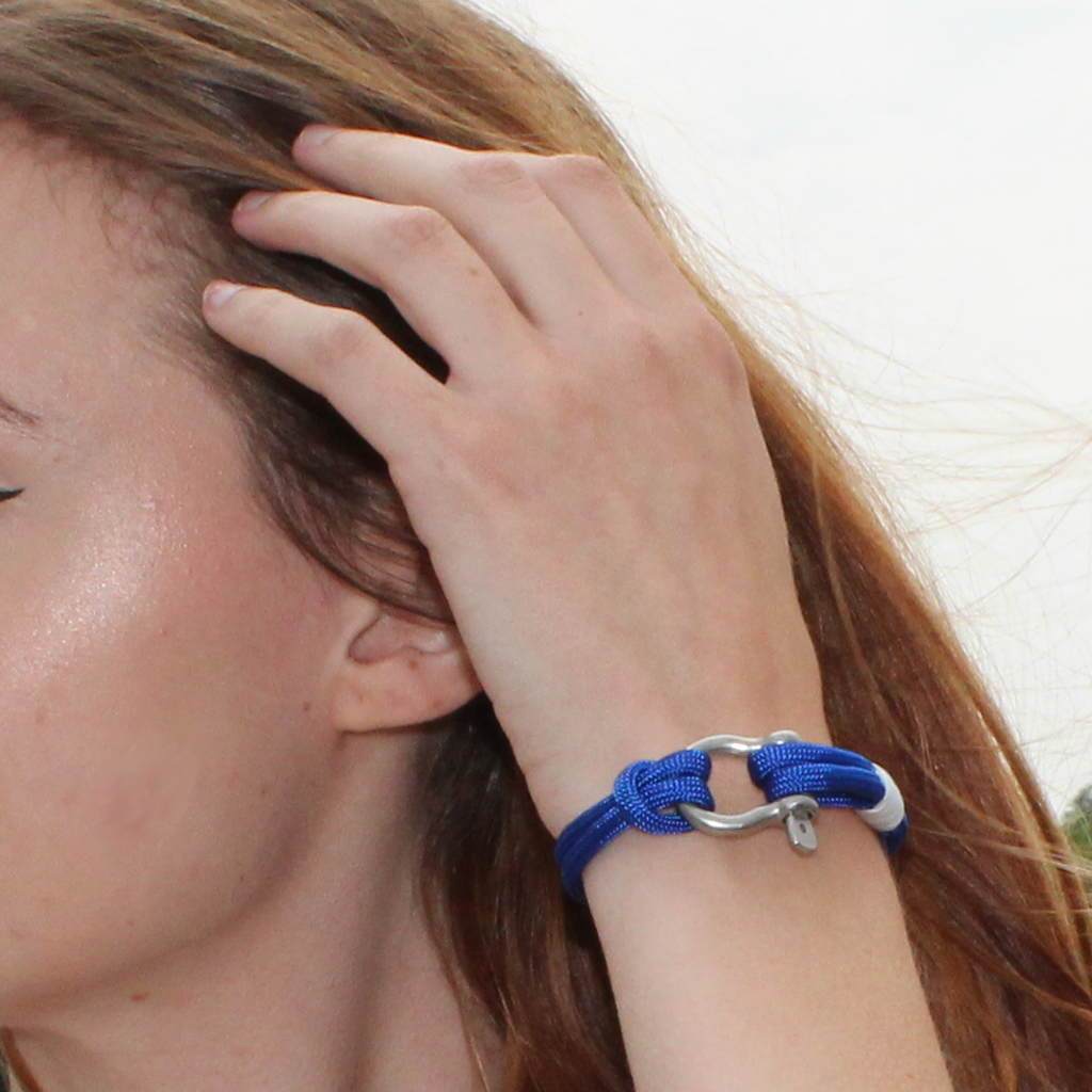 Royal Blue Nautical Shackle Bracelet 029 Mystic Knotwork 