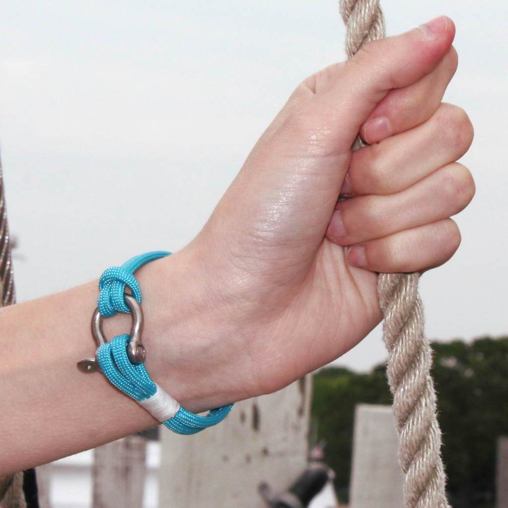 Turquoise Nautical Shackle Bracelet 016 Mystic Knotwork 