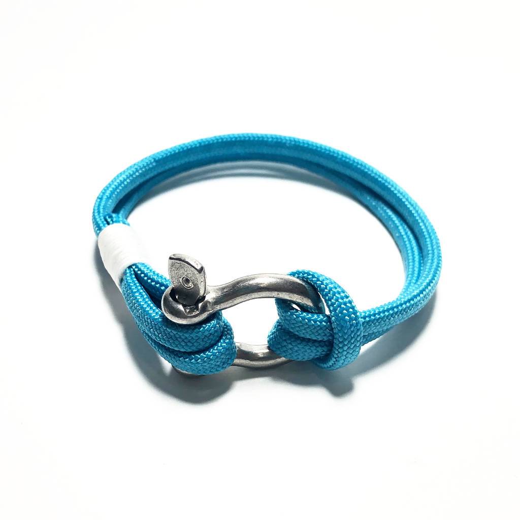 Turquoise Nautical Shackle Bracelet 016 Medium 7