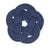 7" Nautical Sailor Knot Trivet, Navy Cotton Rope, Small trivet Mysticknotwork.com 