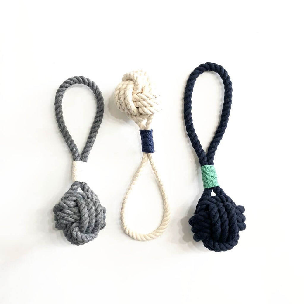 Small Monkey Fist Rope Dog Toy - Mystic Knotwork