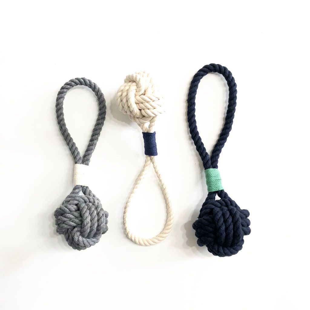 Small Monkey Fist Rope Dog Toy pet toy Mysticknotwork.com 