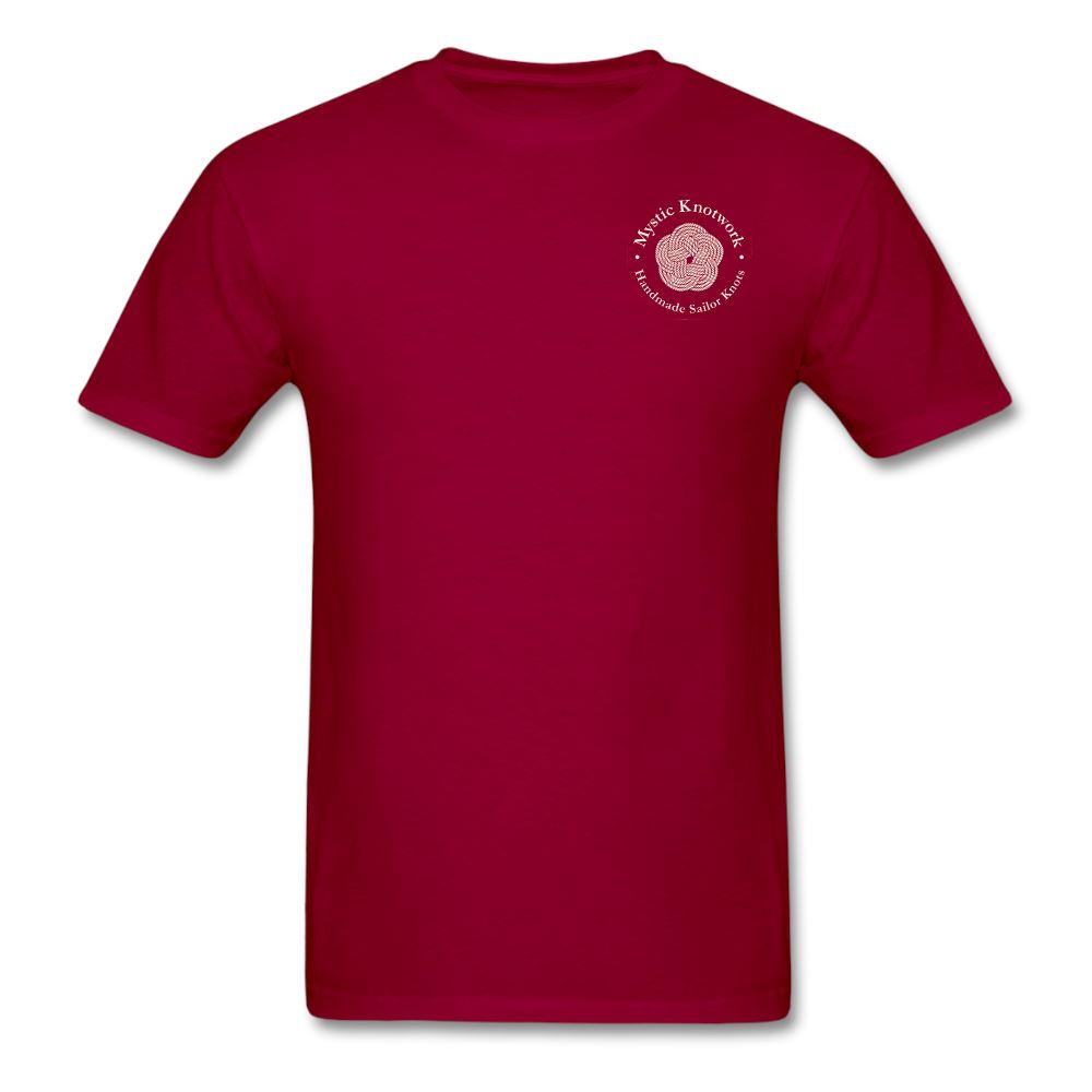 Mystic Knotwork Logo Tshirt - dark red